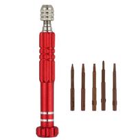 New 5 in 1 Screwdriver Disassembly Set Precise DIY Disassembly Tool Multifunctional Notebook Repair Tools Repair Accessories raudona