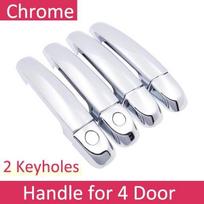 Juodo anglies pluošto rankena ARBA chromuotos šoninių durų apdailos rinkinys Suzuki Swift Maruti DZire 2004~2015 Automobilio priedai 2005 2006 2 Keyhole 4 Door