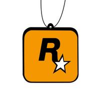 Car Fragrance R Star Pendant Air Freshener Car Rear View Hanging Long-Lasting Aromatherapy Fragrance Tablets Car Deodorization black