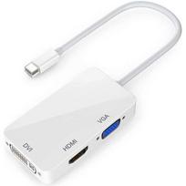 INECK® Thunderbolt Mini DisplayPort į HDMI-DVI-VGA adapteris, Daugiaportis keitiklio laidas Apple MacBook Pro Air Mac