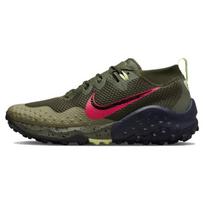 Nike Wildhorse 7 Cargo Khaki Siren Red Vyriški sportbačiai Žali Matiniai-Alyvuoti Obsidianiniai CZ1856-302 42