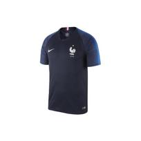 Nike 2018 World Cup France Home Player Edition Crew Neck Logo Short Sleeve Football Shirt Men tops Blue 893874-451 S
