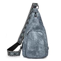 High-end Retro Fashionable Breast Bag for Women In Summer Travel Small Backpack Versatile Light One-shoulder Crossbody Bag mėlyna