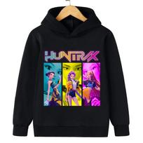 Kpop Demon Hunters Hoodies Autumn Winter Print Warm Comfortable Fashionable Children's Hooded 110cm juoda