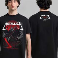 Metallica M72 Denver Pop Up Shop Tee in Denver Colorado At Empower Field At Mile High on June 27 and 29 The Death Knight Art M