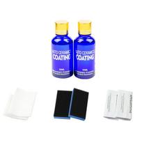 2PCS 9H Liquid Ceramic Coat Super Hydrophobic Glass Coating Set Polysiloxane and Nano Materials Car Paint Waterproof Film Polish