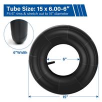 2 vnt. 15x6.00-6 vidinė padanga vejapjovei, sniego pūstuvui, traktoriukui, keturračiams, kartingams, golfo vežimėliams, atsarginė vidinė padanga United States