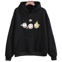 Magical Chiikawa Hoodie Chiikawa's Magical Cute Cartoon Print Clothing Autumn Winter Long Sleeve Fashion Sweatshirt Unisex XS juoda