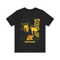 Anime Bleach Soifon Marškinėliai Dydis S - 5XL JUODAS Dydis S - 5XL Unisex Marškinėliai S