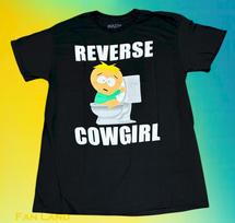 New South Park Butters Reverse Cowgirl Vintage Mens Unisex T-Shirt S