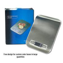 P20 nerūdijančio plieno virtuvinės svarstyklės, 10 kg talpa – idealiai tinka kepimui, kavai ir buitiniam naudojimui Battery 5kg/1g balta