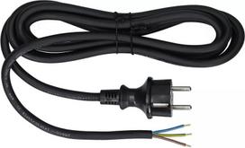 Connection Cable With Straight Plug Ip44 3*2.5 H07Rn-F 3M Black - E+20-026