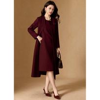 Elegant Two-Piece Dress Suit for Celebrations 2XL raudona