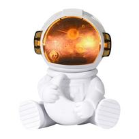 Air Humidifier LED Astronaut Design Small Humidifier Personal Desktop Humidifier for Bedroom Home Office