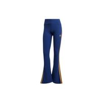 Adidas Originals Slim Flare Laisvalaikio Kelnės Moterims Su Šoninėmis Juostelėmis Tamsiai Mėlynos JG8045 2XS
