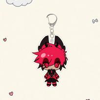 For Acrylic Keychain Anime Peripheral Vox Alastor Valentino Lucifer Morningstar Adam The Exorcist Backpack Pendant Festival Gift