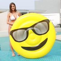 Didelė pripučiama gulima kėdė suaugusiems Smagi patirtis plaukiant vandeniu Spausdintas raštas Greitas pristatymas Glasses