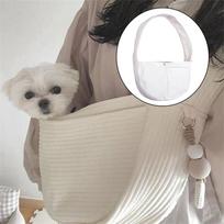 Kvėpuojantis naminių gyvūnėlių kelioninis krepšys Rankinė šuniui nešioti Nešiojama lauko S/M dydžio šuniukui katei White Within 9kg