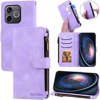 For Honor 600 Lite Case Wallet Zipper Flip Leather Cover For Honor 600 Lite Case Book Phone Cover Coque Fundas Honor600 Lite Honor 600 Lite violetinė