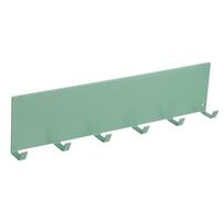 Sieninis šaldytuvo magnetinis kabliukas Daugiafunkcinis Šeši kabliukai Šoninė eilė Kabliukas Be skylių Magnetinis raktų laikiklis Šaldytuvo šonas žalia