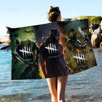 Game Dead By Daylight Microfiber Blanket Quick Drying Beach Towels Oversized Printing Super Absorbent Pool Towel Blanket W40*H60(CM)