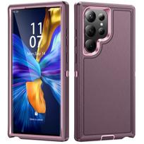 For Samsung S23 Ultra Hard Protective Phone Bag Armor Case For Samsung Galaxy S23 Ultra S 23 Plus Anti -Scratch Matte Cover for Galaxy S23 plus violetinė
