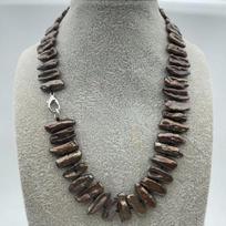 Fashion Natural Black Pipa Pearl Necklace