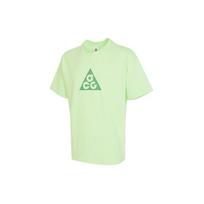 Nike Vintage American Logo Print Crew Neck T-Shirt Men Tops Green FQ3741-376 L beige