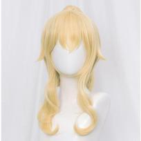 ProfesionaliJean Cosplay Perukas Genshin Impact Šviesus Garbanotas Surištas į Uodegą Karščiui Atsparus Sintetinis Plaukas Anime Cosplay Perukai + Peruko Kepuraitė One Size