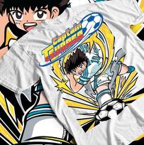 Kapitonas Tsubasa Futbolo Manga Marškinėliai, Japoniškų Anime Unisex Marškinėliai, Futbolo Marškinėliai M