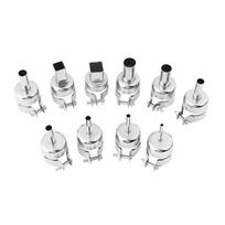10pcs Set Heat Gun Nozzles Kits For Hot Air Soldering Station Repair Tools
