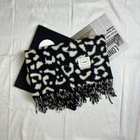 Vintage Y2K Leopard Print Scarf: Warm, Stylish, Versatile Shawl for Autumn/Winter 190CM gray