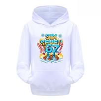 5193 Kids Boys Girls Steal a Brainrot 67 Six Seven Printed Casual Long Sleeves Hoodies Top 110cm balta