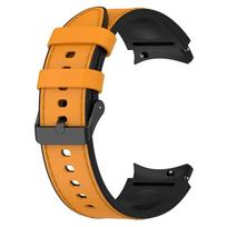 Silicone+Leather Strap For Samsung Galaxy Watch 7 6 4/5 Pro 40mm 44mm Band 6 4 Classic 47 43mm 46mm Replacement Correa Bracelet Watch 6 Classic 43mm