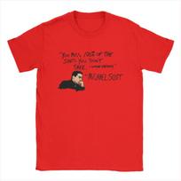 Michael Scott Quote The Office T Shirt for Men Pure Cotton Funny T-Shirt Crewneck Tv Show Tees Short Sleeve Tops Graphic S