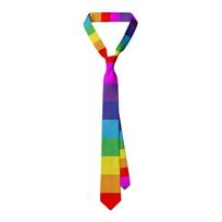 Mens Tie Wedding Pride Month Theme with Mens Tie Rainbow Pattern for Holiday