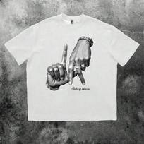 Printed Letters Loose Hip-hop Short-sleeved Men and Women T- S