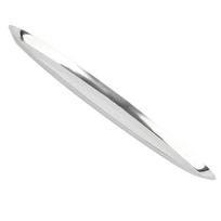 Nerūdijančio plieno valties padėklas Lygus ovalus serviravimo indas maistui, vaisiams, užkandžiams, pyragams Laikymas Dekoratyvinė metalinė plokštė Šiluma 42x13cm