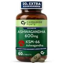Carbamide Forte Ashwagandha KSM66 600mg Tablets 60 for Men & Women Stress Support and Muscle Recovery