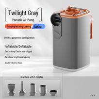 Wireless Electric Air Pump for Camping: Dual-Use Inflator/Deflator for Mattresses and Swim Rings, Adapters Included