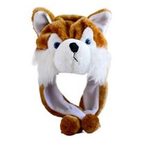 Panda Husky Kids Plush Animal Hat Yellow Baby Duck Novelty Party Cap Cozy Funny Hat  Cosplay Pink Husky