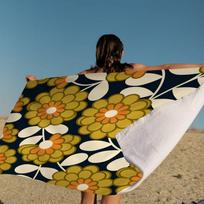 Orla Kiely Lapų Gėlių Dideli Mikropluošto Paplūdimio Rankšluosčiai Greitai Džiūstantis Rankšluostis Smėlio Paplūdimio Rankšluosčiai Baseino Rankšluostis Kelionėms Plaukimo Baseinas Joga W30*H60(CM)