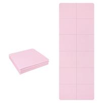 Sulankstomas kelioninis sporto kilimėlis Sulankstomas jogos kilimėlis Sporto salės kilimėlis jogai, pilatesui, grindų treniruotėms Storis 4 mm arba 6 mm white