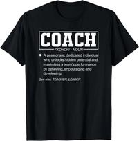 Trenerio apibrėžimas Juokinga Trenerio Sporto Instruktoriaus Dovana Unisex Marškinėliai L
