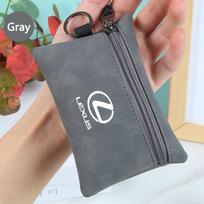Car Logo Canvas Wallet Zipper Card Coin Bag Women Men For Lexus ES300 RX330 RX300 GS300 IS250 IS200 CT200h IS300 NX RX LX GX GS pilka