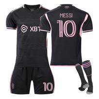 2023-24 Inter Miami išvykos #10 MESSI sportinio treniruočių komplektas su kojinėmis Paaugliams Vaikams Suaugusiems Individualus vardas Futbolo aprangos 16