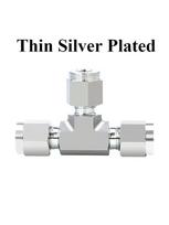 3-25mm 1/8-1  Inch Tube OD Compression Uino 316L Stainless Steel Forged Tee 3 Ways Pipe Fitting Connector With UNF Thread Nut 1l16&Thread