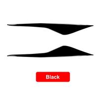 Car Headlight Eyebrows Eyelid Cover Trim Piano Black Sticker for Ford Mondeo MK4 2007-2013 Car Exterior Tuning Accessories