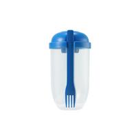 Salad Cup with Lids and Fork Salad Shaker Container for Lunch Keep Fit Food Dressing Cup for Breakfast Meal Vegetable Fruits Cup