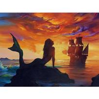 Diamond Embroidery Mermaid Cartoon Handmade Diamond Painting Needlework Mosaic Cross Stitch Full Round 20X30CM